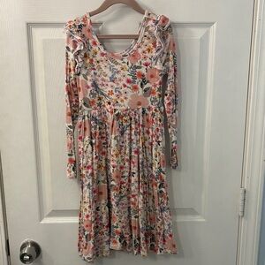 Floral Long Sleeve Little Sleepies Kids Dress size 8